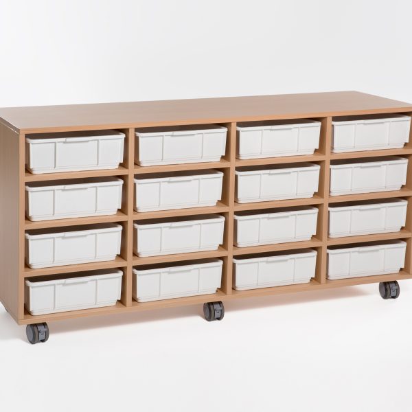 16 Tray Mobile Storage Unit Front copy